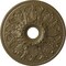 Ekena Millwork Ashley Ceiling Medallion (Fits Canopies up to 4 3/4"), 23 7/8"OD x 4"ID x 2 1/8"P, Mississippi Mud CM23ASMMF - alternate 1